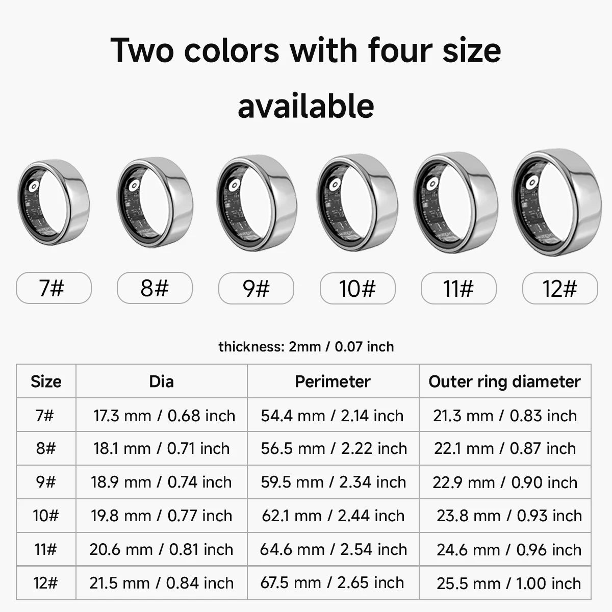2024 New Smart Ring Blood Pressure Monitoring Sleep Health IP68 Waterproof  Monitoring Exercise Remote Care