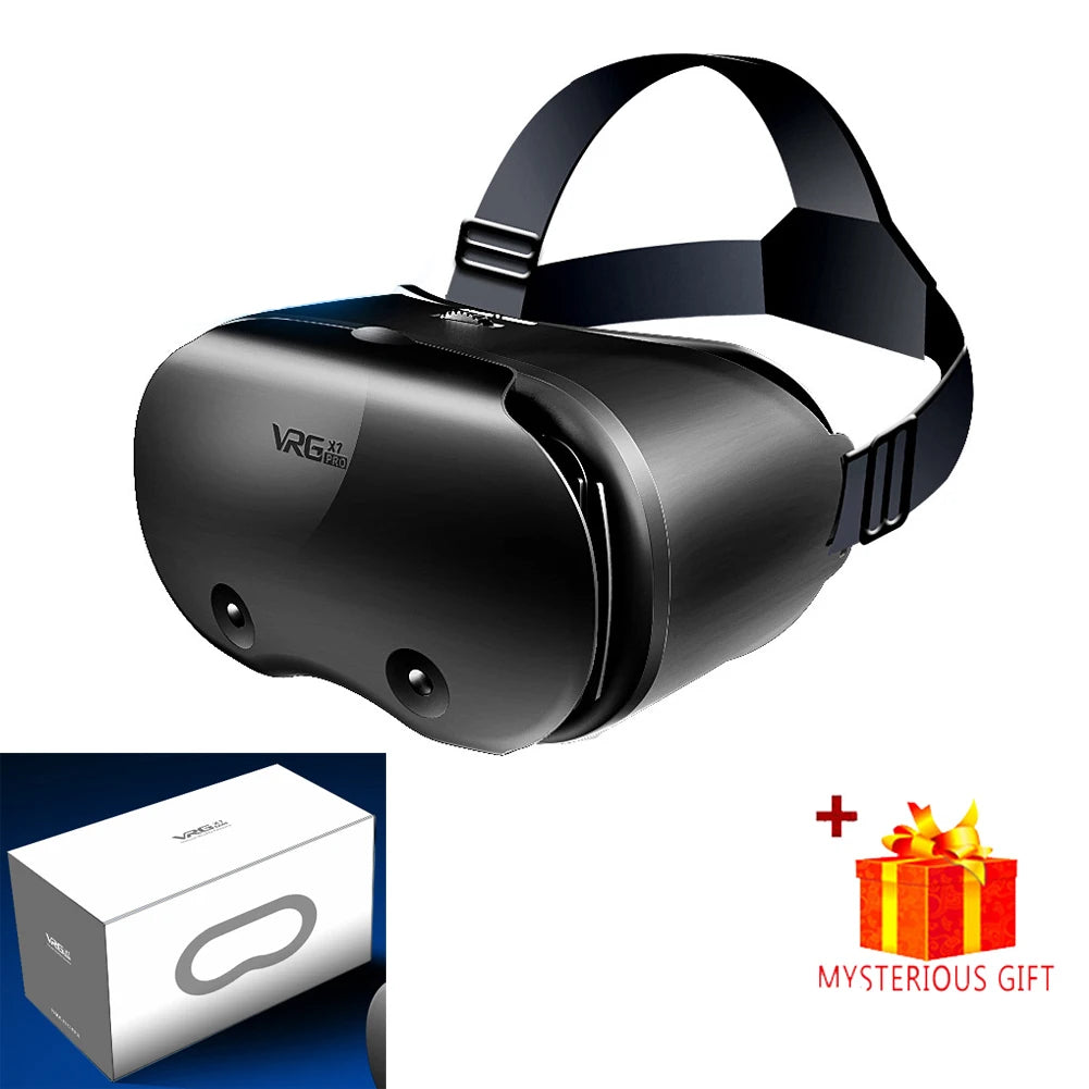 3D Virtual Reality VR Glasses For iPhone Android Smartphone Cell Mobile Phone Helmet Headset Wirth Real With Controller Lenses